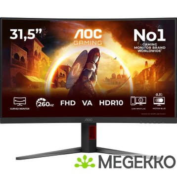 AOC Gaming G4 C32G4Z 31.5  Curved Full HD 260Hz VA Monitor, Verzenden, Nieuw