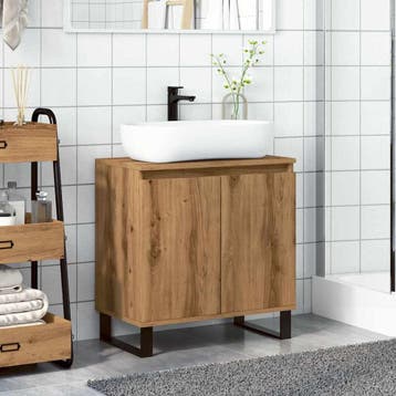vidaXL Hondenbench 64,5x80x71 cm bewerkt hout artisanaal, Dieren en Toebehoren, Verzenden, Nieuw