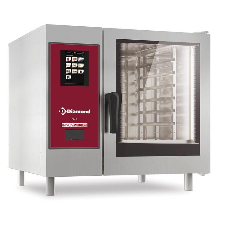 Comb-steamer | Elektrisch | 6x GN 1/1 + Cleaning | Stoom +, Articles professionnels, Horeca | Équipement de cuisine, Envoi