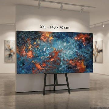 Monika Spiewak - Abstract - Oil Painting Stretched On The