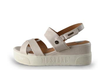 Mustang Sleehakken in maat 42 Wit, Verzenden, Wit, Zo goed als nieuw, Schoenen met hoge hakken