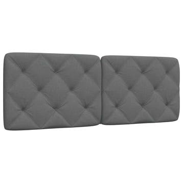vidaXL Hoofdbordkussen 120 cm stof grijs, Verzenden