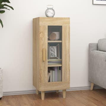 vidaXL Dressoir 34,5x34x90 cm bewerkt hout sonoma eiken, Verzenden