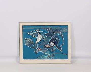 Françoise Gilot (1921-2023) - Friendly birds