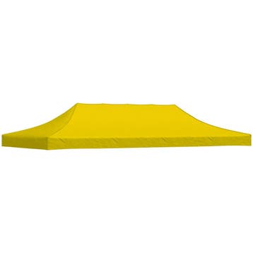 vidaXL Partytentdak 270 g/m² 6x3 m geel, Tuin en Terras, Partytenten, Verzenden, Nieuw