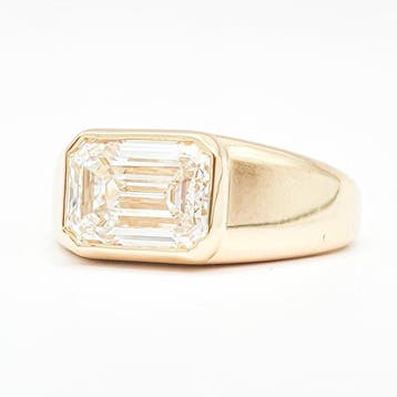 Zonder minimumprijs - Ring - 18 karaat Geel goud - 6.96ct.