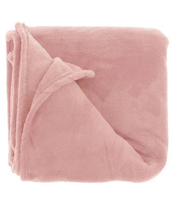 EcoLiving Plaid Baily Old Pink - 130x180 cm, Maison & Meubles, Verzenden