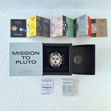 Omega x Swatch - Mission to Pluto - Zonder minimumprijs -, Handtassen en Accessoires, Horloges | Heren, Nieuw