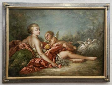 T. Akerman (XX), da François Boucher - Venere e cupido, Antiquités & Art