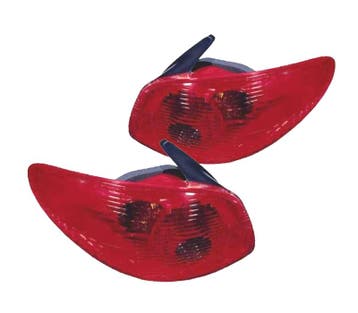 FEUX ARRIÈRE POUR PEUGEOT 206 3 5P 03-09, Verzenden