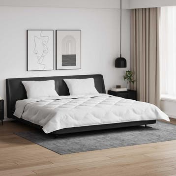 vidaXL Dekbed met Kussens met kussen 3 st Wit Microfiber en, Verzenden