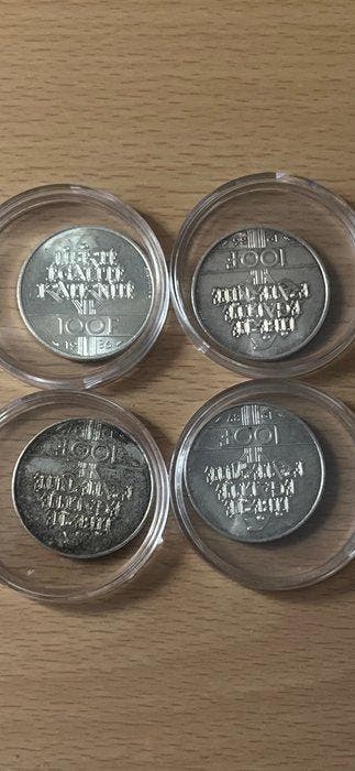 Frankrijk. 100 Francs 1986/1987 (lot de 4 monnaies en