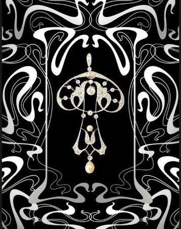 Hanger - 18 karaat Platina, Geel goud Diamant (Natuurlijk) -