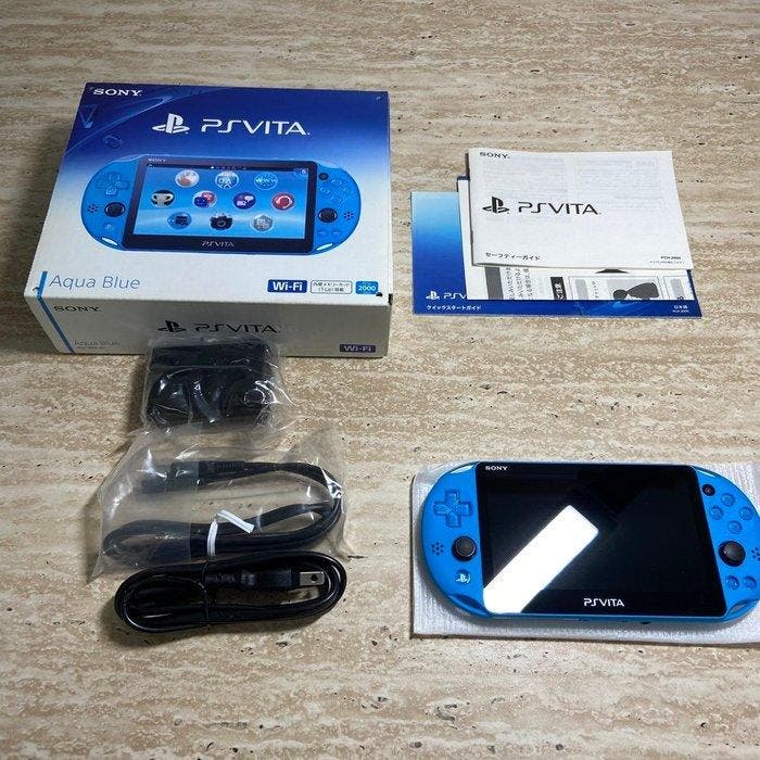 Sony - PS Vita - Sony PS Vita Aqua Blue PCH-2000 Wi-Fi, Consoles de jeu & Jeux vidéo, Consoles de jeu | Accessoires Autre