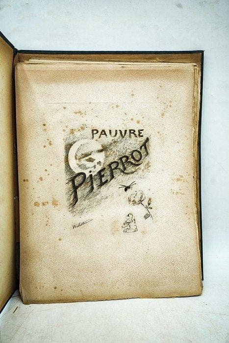 Adolphe Willette - Pauvre Pierrot - 1885, Antiquités & Art, Antiquités | Livres & Manuscrits