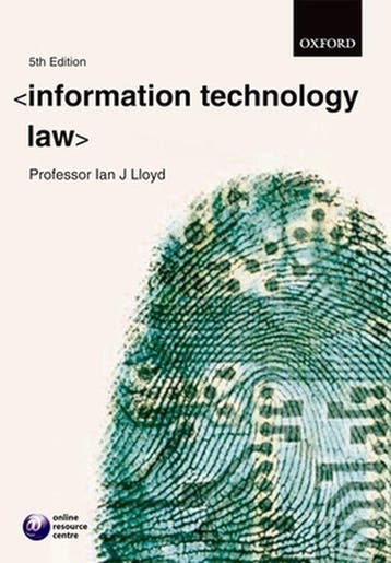 Information Technology Law 9780199299775 Ian Lloyd, Verzenden, Ian Lloyd