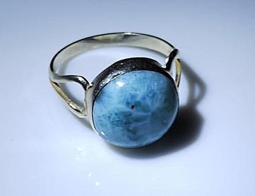 Larimar Ring-Topkwaliteit- 17,70 cts- 3.53 g