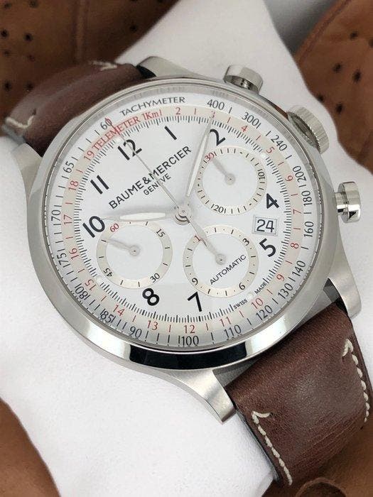Baume & Mercier - Capeland Chronograph - M0A10000 - Homme -, Handtassen en Accessoires, Horloges | Heren