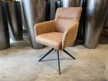 Veiling - Eetkamerstoel Turner (set van 4) Microvezel stof -, Huis en Inrichting, Stoelen, Nieuw