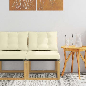 vidaXL Buiten Midden Sofa Massief acaciahout en, Verzenden, Nieuw