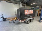 Dubbelas aanhangwagen ongeremd – geen doc, Ophalen of Verzenden