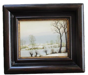 Piet Willequet (1950) - Winter in de Vlaamse Ardennen