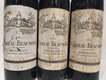 1981 Château Beaumont - Haut-Médoc Cru Bourgeois - 3, Collections, Vins