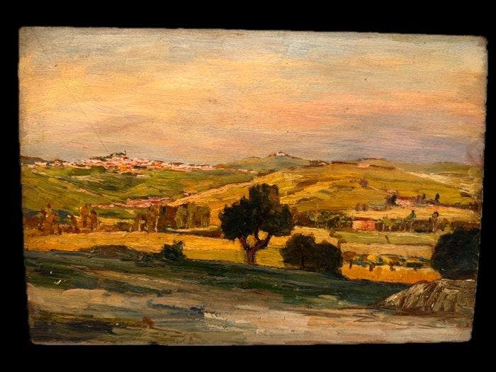 Italiaanse school (XX) - Paesaggio - NO RESERVE, Antiquités & Art, Art | Peinture | Classique