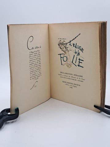 Erasme / Jacques Touchet - LEloge de la Folie - 1926