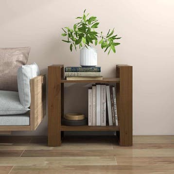 vidaXL Boekenkast/kamerscherm 60x35x57 cm massief hout, Huis en Inrichting, Verzenden, Nieuw