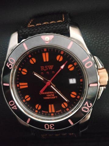 RSW - Chasseral Dive - Sans prix de réserve - RSWM137-SL-13, Handtassen en Accessoires, Horloges | Heren, Nieuw