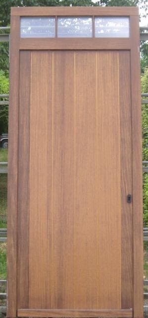 afrormosia houten voordeur ,buitendeur ,deur 107 x 252/222, 100 tot 120 cm, 215 cm of meer, Nieuw, Ophalen of Verzenden