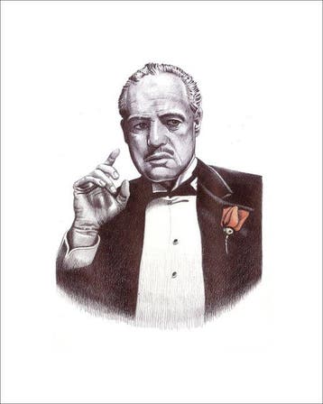 miguel ángel alfaro rey - The godfather (Marlon Brando) +