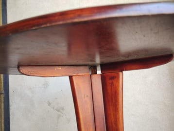 Table dappoint - Acajou