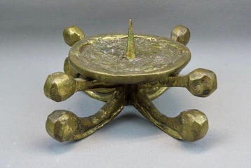 Europese brutalistische kandelaar - Chandelier - Laiton