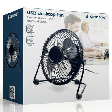 Gembird USB Desktop ventilator / Fan 10 cm Grijs, Hobby & Loisirs créatifs, Composants électroniques, Ophalen of Verzenden