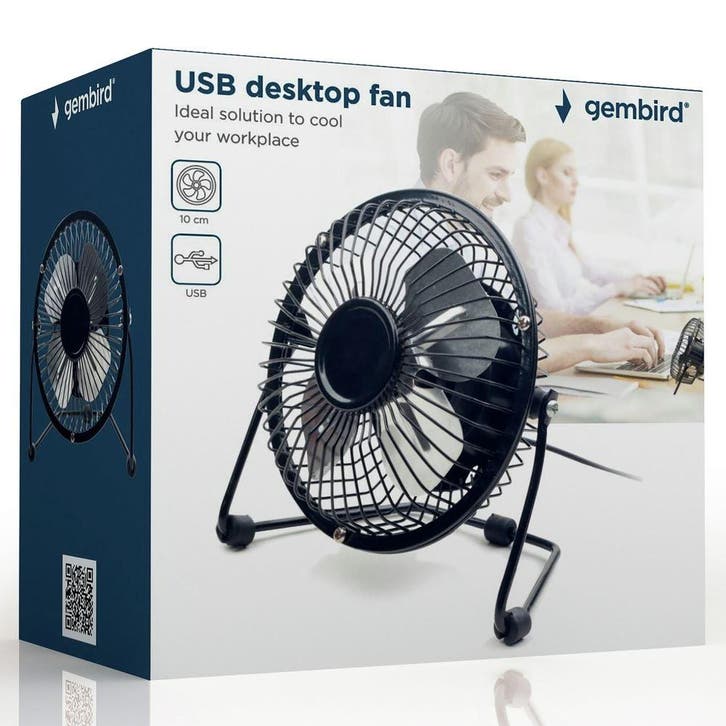 Gembird USB Desktop ventilator / Fan 10 cm Grijs, Hobby & Loisirs créatifs, Composants électroniques, Enlèvement ou Envoi
