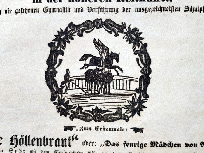 Circus Suhr & Hüttemann. - 1862, Antiquités & Art, Antiquités | Livres & Manuscrits