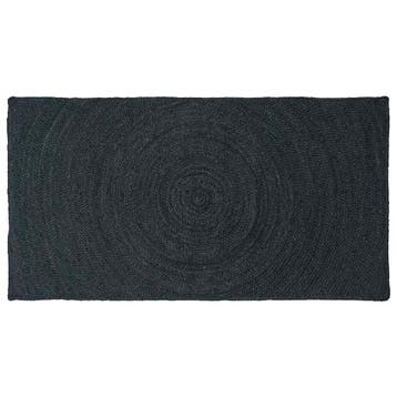 vidaXL Vloerkleden Donkergrijs 100 x 200 cm Jute, Verzenden, Nieuw