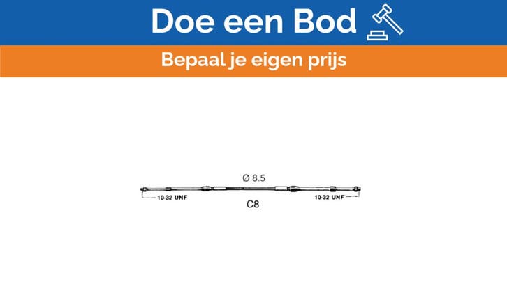 Bieden: Ultraflex C8 Remote engine control cable 2.75 meter, Watersport en Boten, Bootonderdelen, Ophalen of Verzenden