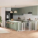 vidaXL Hondenhek inklapbaar met deur 12 panelen 600cm, Verzenden, Nieuw