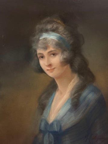 Michele Cortegiani (1857-1928) - Ritratto di Nobildonna