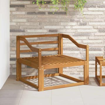vidaXL Buiten Midden Sofa Naturel, Huis en Inrichting, Verzenden, Nieuw