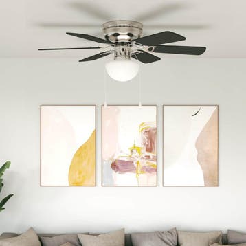Ventilateur plafond noir 82cm - -40% jusqua epuisement, Verzenden