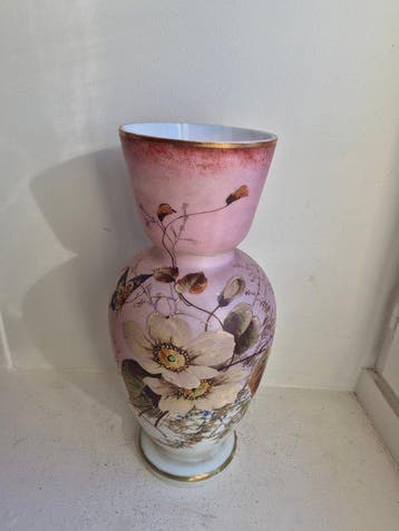Bohème - Vaas - Opaline glas - Napoleon III-tijdperk