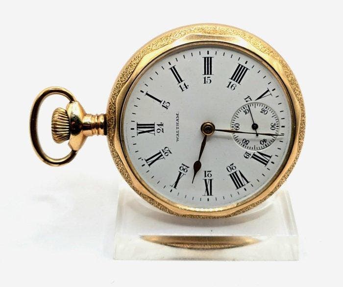 American Waltham Watch Co. - Safety Pinion - vergoldete, Bijoux, Sacs & Beauté, Montres | Hommes