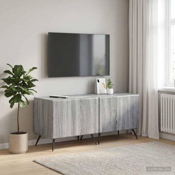 vidaXL Tv-meubel Grijs Sonoma Bewerkt hout, Verzenden, Nieuw