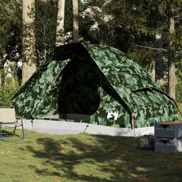 vidaXL Koepeltent 6-persoons waterdicht camouflage, Verzenden