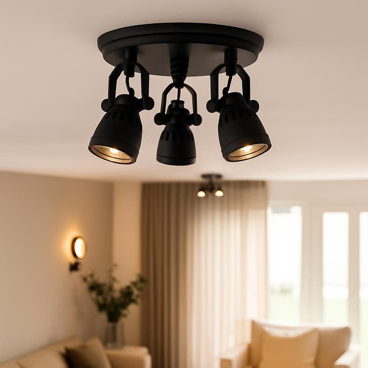 Plafondlampen Messing Plafonniere Westham Antiek Zwart, Maison & Meubles, Lampes | Plafonniers, Envoi