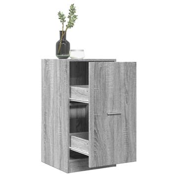 vidaXL Apothekerskast 40x41x77,5 cm bewerkt hout grijs, Huis en Inrichting, Verzenden, Nieuw